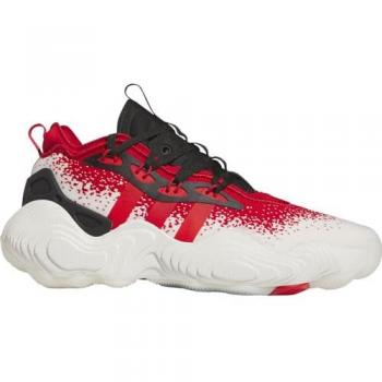 Adidas Trae Young 3: Zapatillas de Baloncesto Indoor en Color Blanco y Rojo