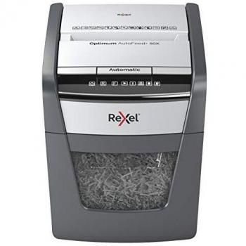 Rexel Optimum AutoFeed Plus 50X Cross Cut Shredder 20 Litre 50 Sheet