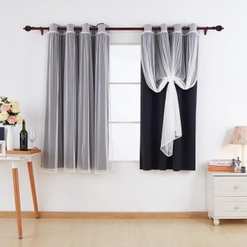 Tende Oscuranti Double Veil Deconovo 140x180 CM N&B