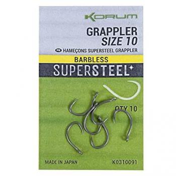 Korum Grappler Haken Größe 6 barbless (10er Pack)