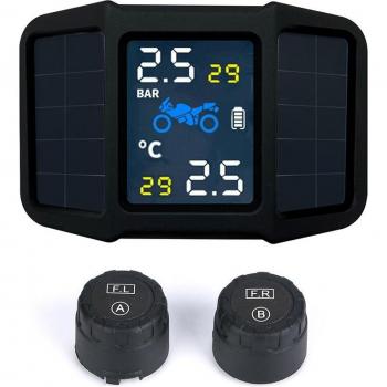 Système TPMS pour moto LBD-4 avec alarme en temps réel et charge USB solaire