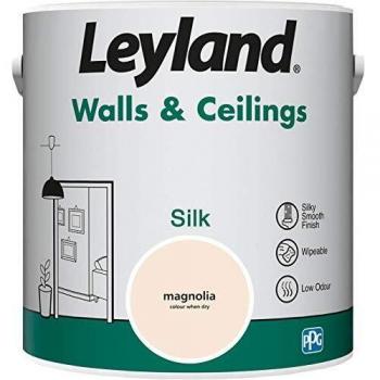 Leyland Walls & Ceilings Silk Paint, Magnolia, 2.5 Litres