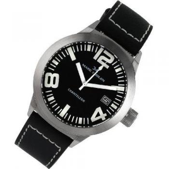 Elegante Herrenuhr Marc Coblen Mc45s1 mit Lederarmband