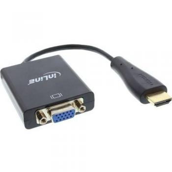 InLine® HDMI zu VGA Dongle Konverter mit Stereo Audio
