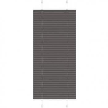 Plissee Verdunkelung Schwarz 60x150 cm, Polyester