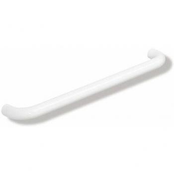 Toallero de baño HEWI 477D: 28 mm sin roseta, 457 mm axial, blanco puro