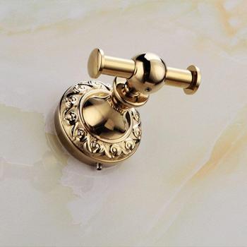 Retro Solid Brass Towel Rack Collection – Wall Mount, Gold Polish