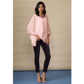 Alba Moda Rosée Blickdichte Damenbluse – Baumwollmix, 100 % Elastan