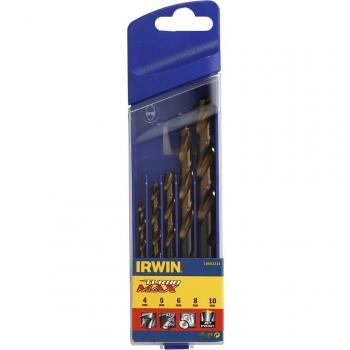 Juego de 5 brocas de metal Irwin Turbomax 4.0, 5.0, 6.0, 8.0, 10.0 mm
