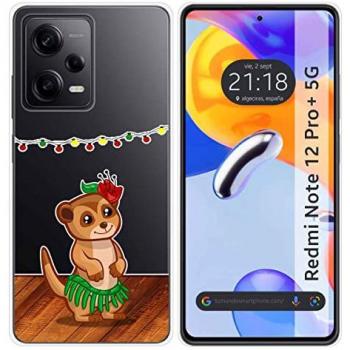 Funda Silicona Transparente Dibujos Suricata para Xiaomi Redmi Note 12 Pro+ Plus 5G
