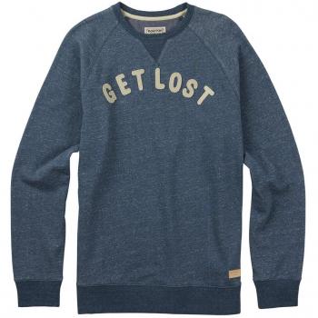 Burton Lost & Found Crew Felpa Uomo in Erica Indaco M