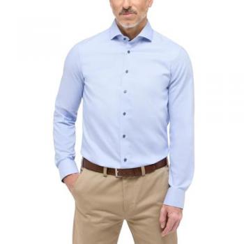 ETERNA Mode GmbH SLIM FIT Hemd in hellblau strukturiert