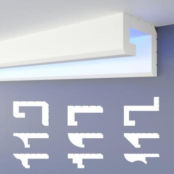LedFuga Ombra Stucco – Profilo Indiretto Heximo 56x70mm