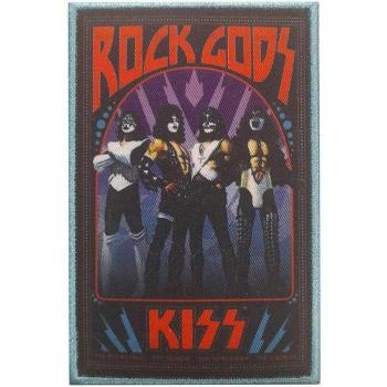 Patch Kiss Héros du Rock Taille Unique Noir