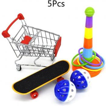 Jouet interactif 5 pièces : entraînement calopsitte