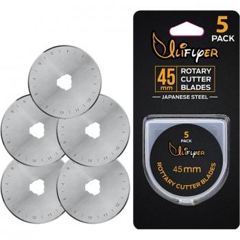 10pcs 45 mm Rotary Cutter Blades for Crafting