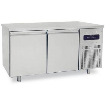 Table froide pâtisserie 2 portes 600x400 mm – plan de travail en inox Virtus Intérieur/Extérieur