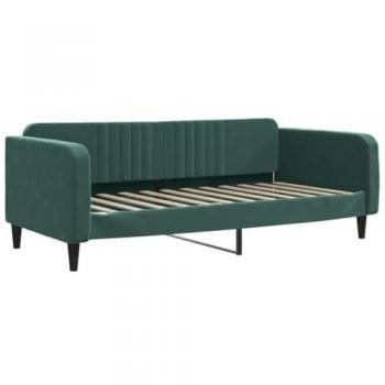 Velours Canapé‑Lit Sombre – 90x200 cm
