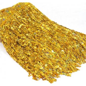 Foulard en paillettes tropicales