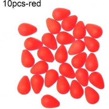10pcs Red/Yellow Fishing Float Tail Visual Beads