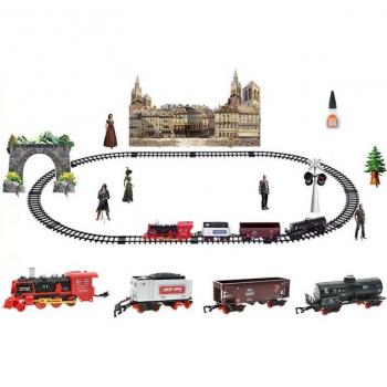 Ensemble de train électrique pour enfants, modèle à assembler, simulation, rechargeable, L4MC