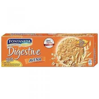 Fontaneda Digestive Galletas con Avena, 300 g [pack de 12]