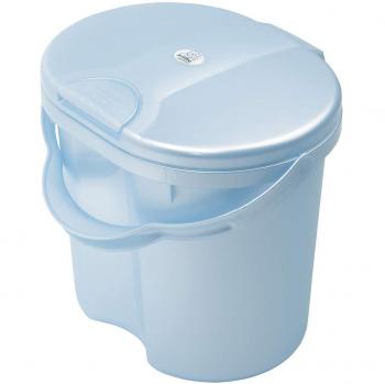 Rotho Babydesign TOP Windeleimer, Tipp-Deckel, 11l, Ab 0 Monate, TOP, Perl Babyblau