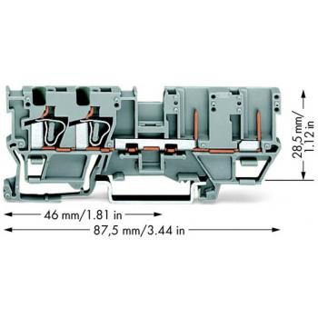 WAGO 769‑171 5 mm Basis-Klemmenset (50 Stück, L Grau)