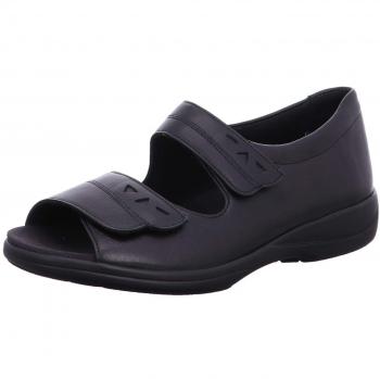 SOLIDUS Schwarz Regular Fit Sandale (1‑Tlg.) – Komfort-Größe 6