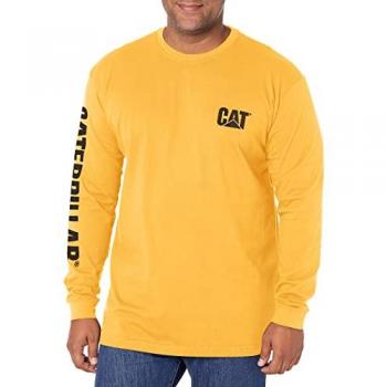 Men's Caterpillar Trademark Long Sleeve T-Shirt