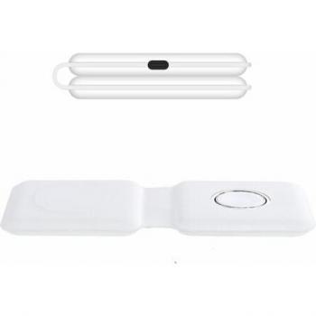 Base de carga dual magnética 2 en 1 para iPhone y Apple Watch