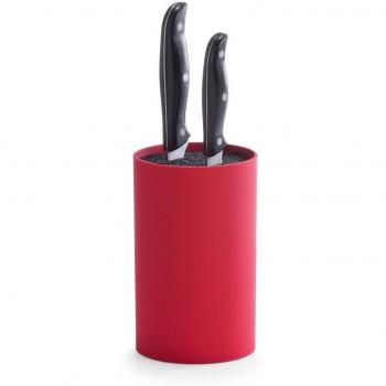 Küchenmesserblock 24918 von Zeller – Rot, 11 x 16,5 cm