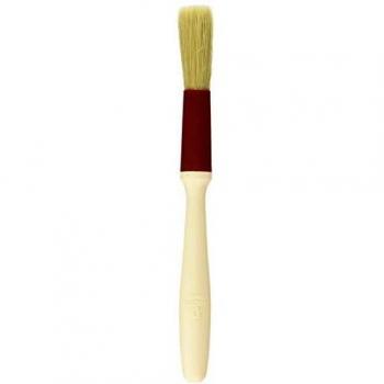 Pastry Brush F242 by Matfer – Natural Bristle, 1.5 cm, Round Head