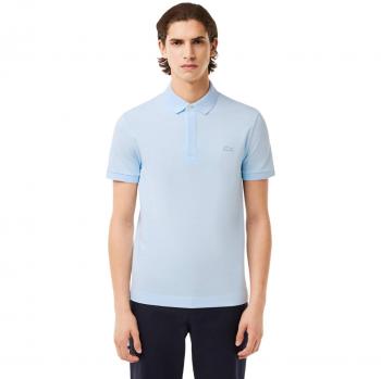 Chemise Manga Corta Azul Claro Lacoste