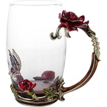 Tasse à Café Émail Papillon