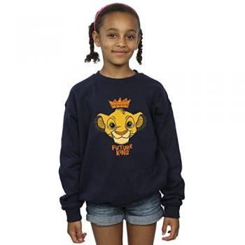 Sweatshirt Fille Disney Le Roi Lion Futur Roi 6-7 ans bleu marine
