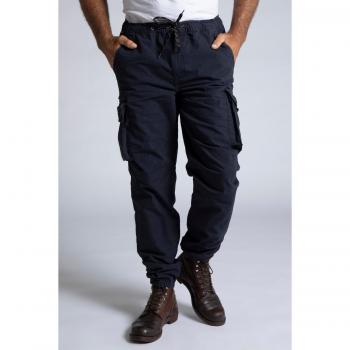 Pantaloni cargo blu con cintura elastica uomo taglia 58 cotone JP1880