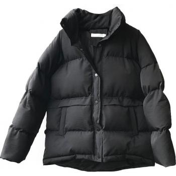 Warm Solid Color Women's Parka
