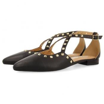 Bailarinas Gioseppo de Piel con Punta Fina y Tachas para Mujer