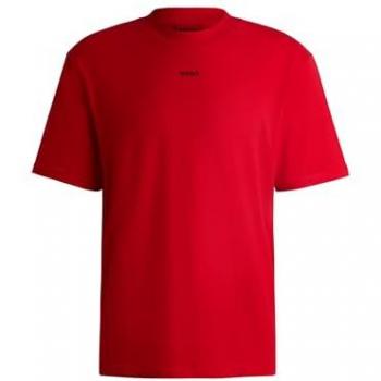 T-Shirt Modell Dapolino – HUGO, Label‑Print, Kurzarm, Rundhals