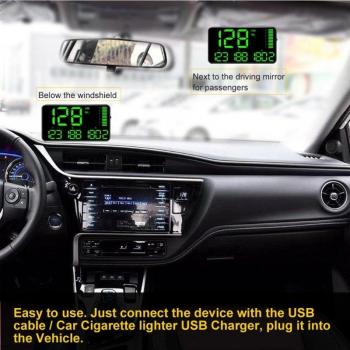 C90 DriveVision HUD – GPS, Geschwindigkeit & Kilometerzähler