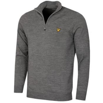 Pull Lyle & Scott 1/4 Zip en Laine Mérinos
