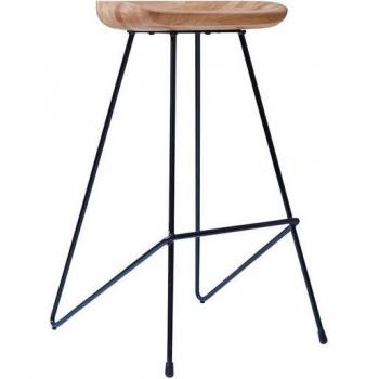 Altura Maxima: Taburete Tikamoon de Madera de Fresno y Metal