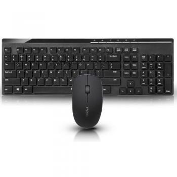 Teclado y ratón inalámbrico 2.4GHz Rapoo X8100 Multimedia (negro, 1000dpi)