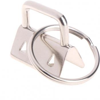10Pcs 25mm Wristlet Key Fob Hardware with Cotton Tail Clip