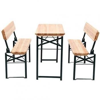 Festzelt‑Bank & Tisch Set aus Tannenholz – VidaXL