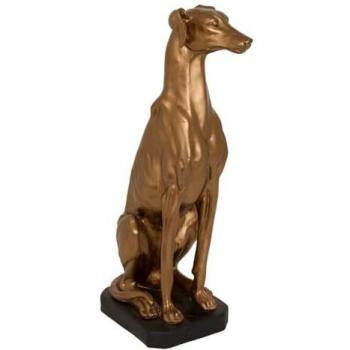 Décoration intérieure chien Lévrier bronze
