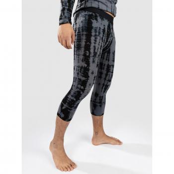 Cascade Flex 3/4 Legging, Grey Tie‑Dye, Merino Base Layer – Mons Royale