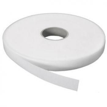 Cinta Velcro macho adhesiva blanca 20mm 25m