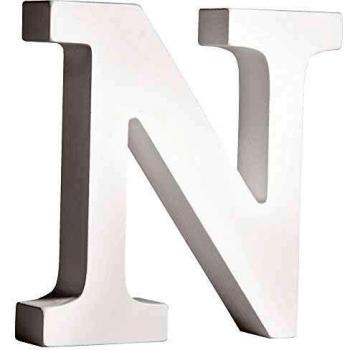 Holz-Buchstabe N, weiß, 11 cm, 2 cm dick, ideal für personalisierte Dekoration
